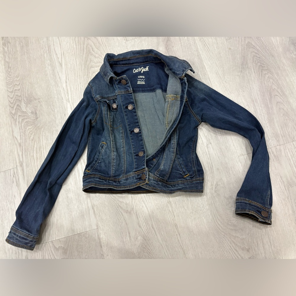 Girls Denim Jacket - dark wash size Large